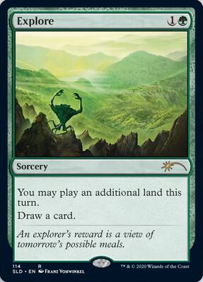 Explore (114) card from Secret Lair Drop Series