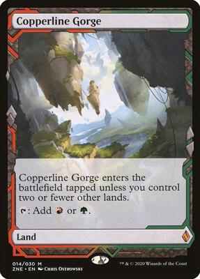 Copperline Gorge card from Zendikar Rising Expeditions