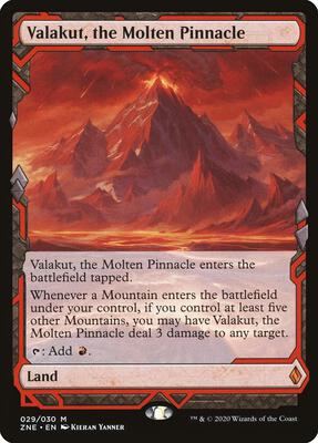 Valakut, the Molten Pinnacle card from Zendikar Rising Expeditions