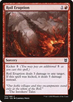 Roil Eruption card from Zendikar Rising