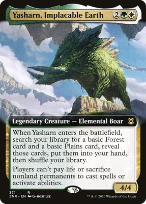 Yasharn, Implacable Earth (Extended Art) card from Zendikar Rising