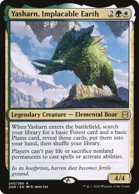 Yasharn, Implacable Earth card from Zendikar Rising