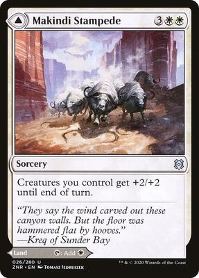 Makindi Stampede card from Zendikar Rising