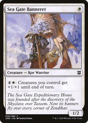 Sea Gate Banneret card from Zendikar Rising