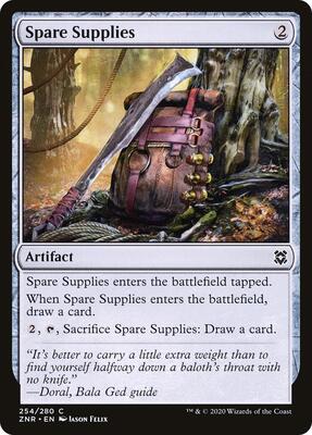Spare Supplies card from Zendikar Rising