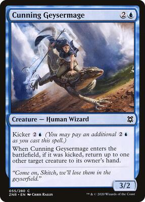 Cunning Geysermage card from Zendikar Rising