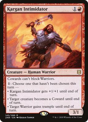 Kargan Intimidator card from Zendikar Rising