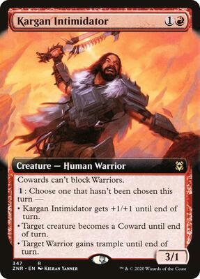 Kargan Intimidator (Extended Art) card from Zendikar Rising