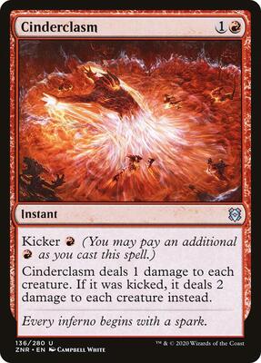 Cinderclasm card from Zendikar Rising