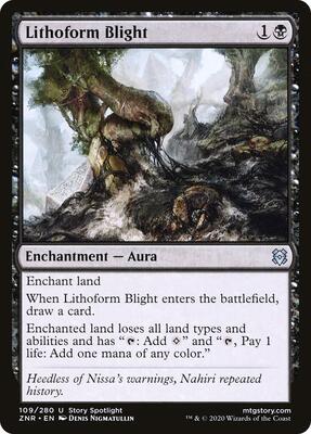 Lithoform Blight card from Zendikar Rising