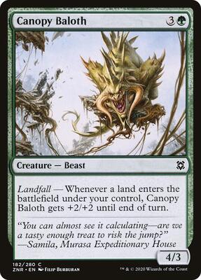Canopy Baloth card from Zendikar Rising