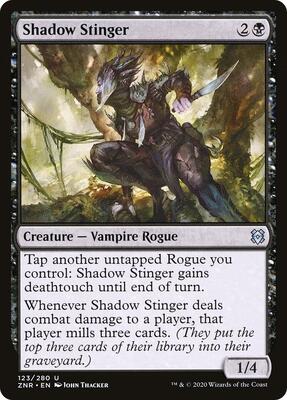 Shadow Stinger card from Zendikar Rising