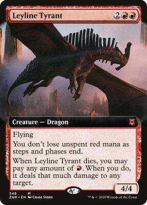 Leyline Tyrant (Extended Art) card from Zendikar Rising