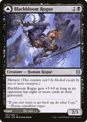 Blackbloom Rogue card from Zendikar Rising