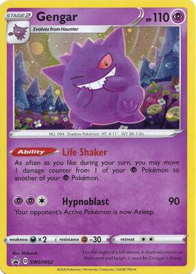 Gengar - SWSH052 card from SWSH: Sword & Shield Promo Cards