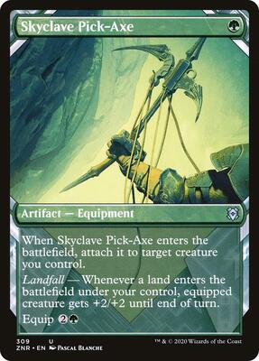 Skyclave Pick-Axe (Showcase) card from Zendikar Rising