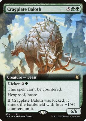 Cragplate Baloth (Extended Art) card from Zendikar Rising