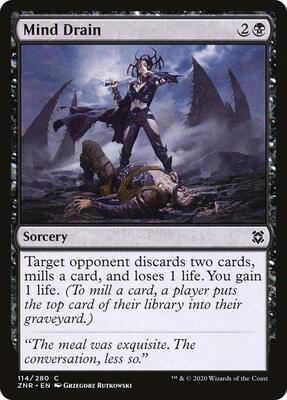 Mind Drain card from Zendikar Rising