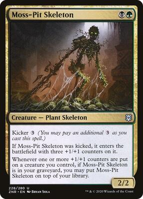 Moss-Pit Skeleton card from Zendikar Rising