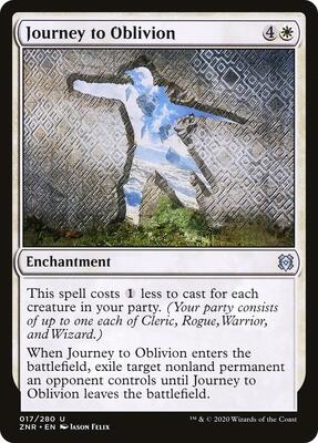 Journey to Oblivion card from Zendikar Rising