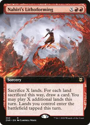 Nahiri's Lithoforming (Extended Art) card from Zendikar Rising