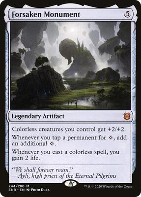 Forsaken Monument card from Zendikar Rising
