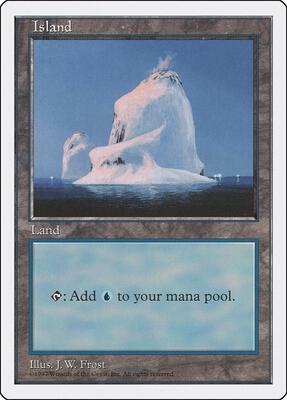 Island (437) card from Fifth Edition