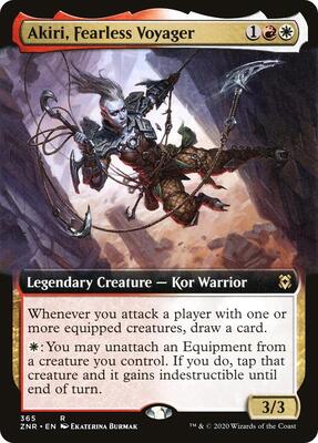 Akiri, Fearless Voyager (Extended Art) card from Zendikar Rising