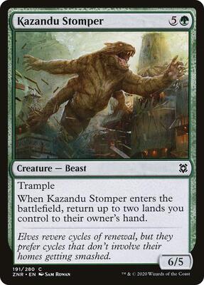 Kazandu Stomper card from Zendikar Rising