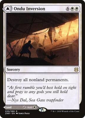 Ondu Inversion card from Zendikar Rising