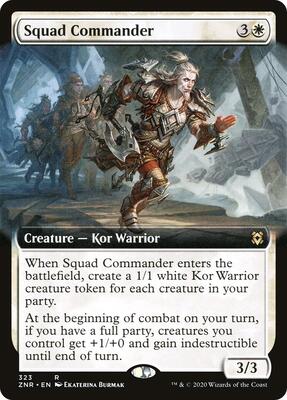 Squad Commander (Extended Art) card from Zendikar Rising