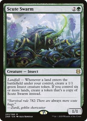 Scute Swarm card from Zendikar Rising