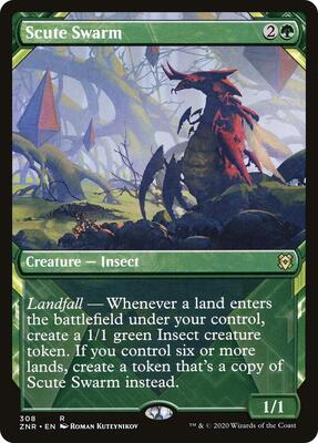 Scute Swarm (Showcase) card from Zendikar Rising
