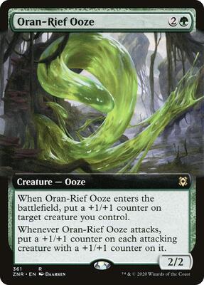 Oran-Rief Ooze (Extended Art) card from Zendikar Rising