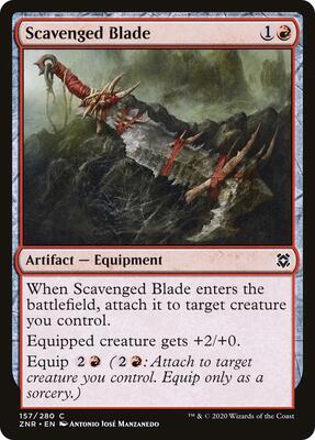 Scavenged Blade card from Zendikar Rising