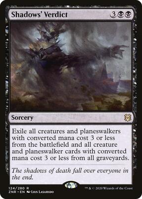 Shadows' Verdict card from Zendikar Rising