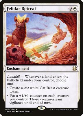 Felidar Retreat card from Zendikar Rising