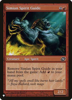Simian Spirit Guide card from The List Reprints