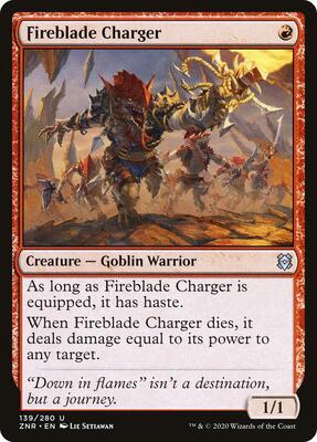 Fireblade Charger card from Zendikar Rising