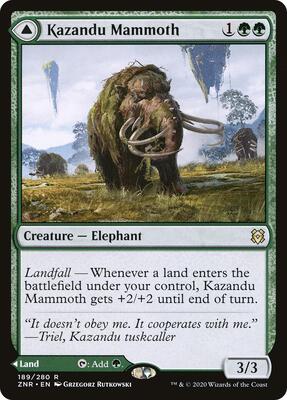 Kazandu Mammoth card from Zendikar Rising
