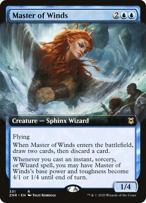 Master of Winds (Extended Art) card from Zendikar Rising