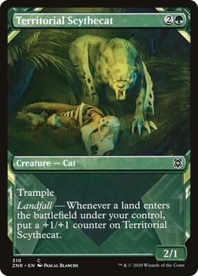 Territorial Scythecat (Showcase) card from Zendikar Rising