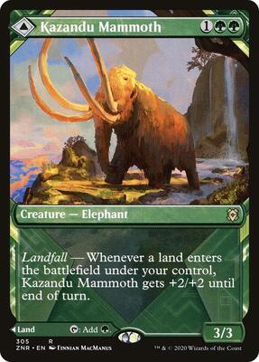 Kazandu Mammoth (Showcase) card from Zendikar Rising