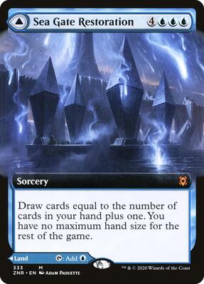 Sea Gate Restoration (Extended Art) card from Zendikar Rising