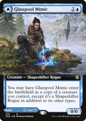Glasspool Mimic (Extended Art) card from Zendikar Rising