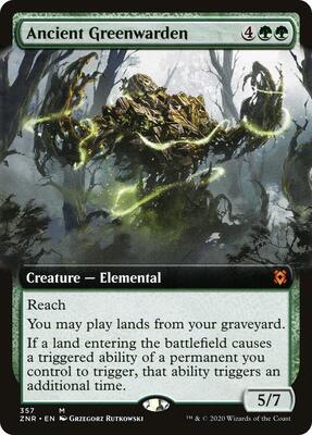 Ancient Greenwarden (Extended Art) card from Zendikar Rising