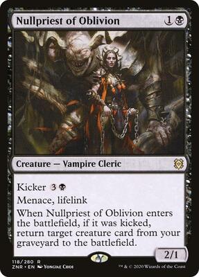 Nullpriest of Oblivion card from Zendikar Rising