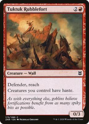 Tuktuk Rubblefort card from Zendikar Rising