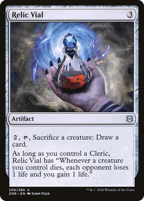 Relic Vial card from Zendikar Rising