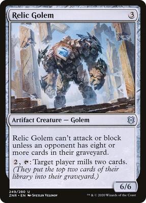 Relic Golem card from Zendikar Rising
